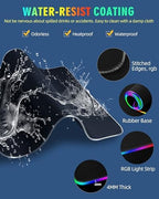 Wireless Charging Mouse Pad, RGB Gaming Mousepad, 31.5"x11.8" - Image 7