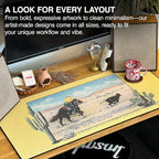 MPCO. Get Along Lil Doggie Gaming Desk Pad, 36" x 17" Duraglyde Desk Mat - Image 6