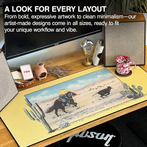 MPCO. Get Along Lil Doggie Gaming Desk Pad, 36" x 17" Duraglyde Desk Mat - Image 6