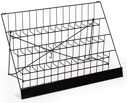 Displays2go Countertop Display Rack for Literature, 4 Open Tiers - Image 2