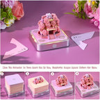3d Calendar 2027,Hand Tear DIY Art 3d Calendar,Perfect Combination Of Artistic And Practical Design With Lights,Suitable For Note Taking,Decorative Ornaments,Holiday Gifts (Rose Manor) - Image 5