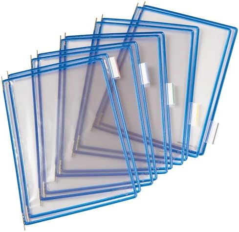 tarifold Wall Mount Reference System, 10 Pockets, Expandable, Blue - Image 5