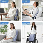 BEBAS Ergonomic Lumbar Support Pillow for Car, Memory Foam Car Back Cushion - Image 7