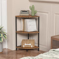 3 Tier Corner Plant Shelf Stand for Bathroom, 23.2", Rustic Brown by Greatseas