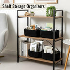 8 Pack Small Storage Baskets for Organizing, Woven Rope Bins for Bathroom, Closet, Shelf Organizer, Cute Cube Decorative Box for Towels, Baby Nursery, Toys, Gift Empty Baskets - 11.5"x7.5"x4.7"-Black - Image 4