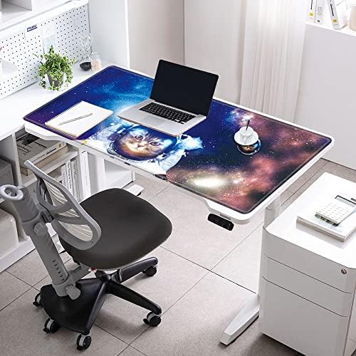 48x24 Mouse Pad Gaming Mousepad 48 Inch Desk Mat Giant Desk Pad Large Computer Mat XXXXL Space Cat Oversized Mouse Mat for Wireless Desktop Work - Image 6