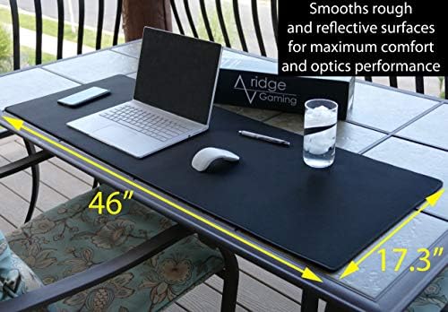 Gaming Mouse Pad (5mm) Massive 46 inch | 46x17.3x0.20 Extra Thick | Black | Stitched Edge, Large Washable Desk Mat - Image 6