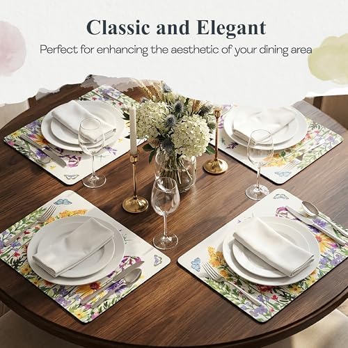 Pimpernel Wildflower Placemats, Set of 4 - Wildflowers - Image 5