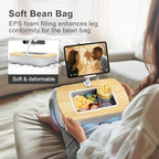 ERGONOV Tablet Pillow Stand with Snack Bowl,iPad Holder for Bed -Birch Gray - Image 2
