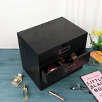 Large Wooden Drawers Wooden Box with Drawer Black - Image 5