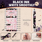 Halloween Notebooks with Pens Bulk, 24 Sets, 5.5 x 4.7 Inch, Pink - Image 3