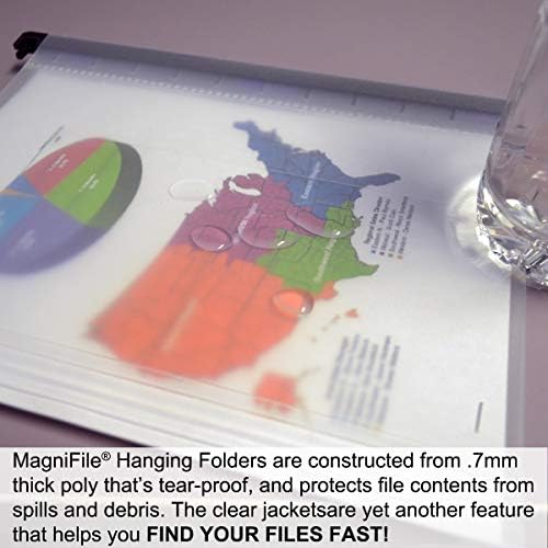 Ultimate Office MagniFile V-Bottom Hanging File Folders, Set of 10 Frost - Image 5