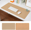 Ruby Lil Natural Cork & PU Leather Dual Side Mouse Pad Laptop Desk Table Protector Desk Writing Pad,Apricot,100x50cm by RubyLil