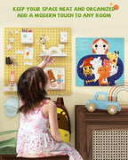 Metal Pegboard Combination Kit 4 Pack Peg Board and 26 Accessories - Image 2