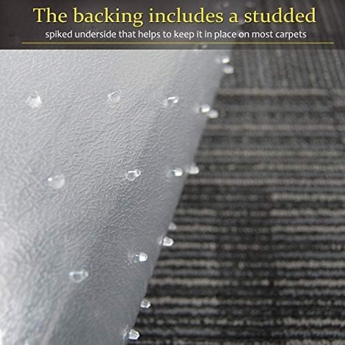 Plastic Office Chair Mat for Carpeted Floors, 2 Pack Heavy Duty Floor Mat,Eco-Friendly Series Studded Carpet Desk Chair Mats-30'' x 48'' (30 inches X 48 inches X 2 PCS- NO Lip) - Image 3
