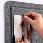 Large Bulletin Board 72" x 48" Felt Cork Board - Decor Pin Board, Dark Gray - Image 3