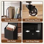 Faesun Printer Stand with Storage, 22In Printer Table with 2 Fabric Drawers - Image 5