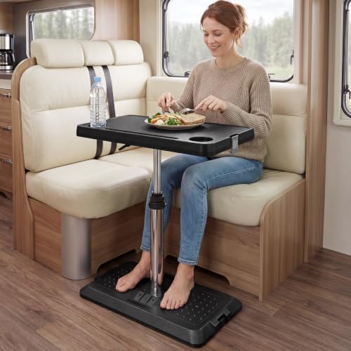 Portable Car Seat Tray Table, Height Adjustable Car Desk for Laptop by Dnigh