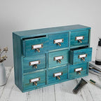 Apothecary Drawers Apothecary Cabinet with Drawers, Blue - Image 4