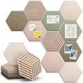 Hexagon Cork Bulletin Board Tiles, Felt Pin Board by faainit