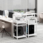 Fannova 4 Tier White Printer Shredder Stand with Storage for Home Office - Image 4
