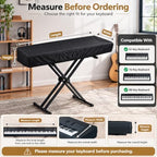 88 Key Piano Keyboard Cover for Yamaha DGX Series DGX-670 2021-present, 210D Oxford Waterproof Digital Piano Dust Cover with Silver Coating, Adjustable Drawstring & Storage Bag - Image 6
