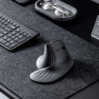 SANWA Wireless Ergonomic Mouse for Large Hands with Wrist Rest, Black - Image 2