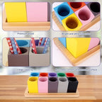 Wooden Colored Pencil Organizer, Desk Organizer (Pencils Not Included) - Image 4