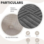 Office Stacking Chair Cushions 4 Pack, Corduroy High Density Foam Kitchen Seat Cushions with Ties, Square 17" x 17" Indoor Non-Slip Dining Chair Pads, Grey，4pcs - Image 6
