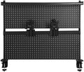Steel Stand Pegboard with Monitor Stands Computer Accessories Clamp On Desk Organizer Shelf 51 X 34 Inch for Office Gaming Desk Workbench by Unknown