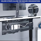 VIVO Black Screw-on 36 in Mesh Net Cable Management Holder, DESK-AC36MH-S - Image 4