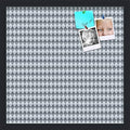 PinPix 18x18 inch Cork Bulletin Board. This Decorative Framed Pin Board Comes with Diamond Pattern in Grey and Blue Design and Satin Black. Ideal for Home, Office Decor or School (PinPix-227) by PinPixBulletinBoards