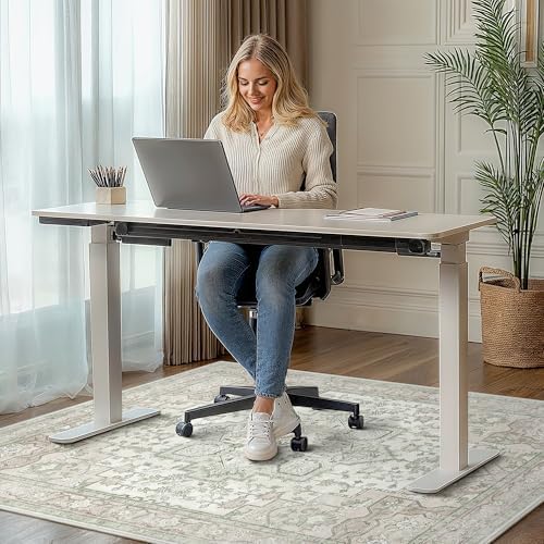 48"x72" Office Chair Mat for Hardwood Floor, Non-Slip Washable Mint - Image 2