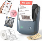 NIIMBOT B1 Pro 300 DPI Label Maker with Red & Black Printing, Blue by NIIMBOT%C2%AE