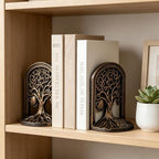 Tree of Life Decorative Bookends Set for Heavy Books, Shelves - Image 4