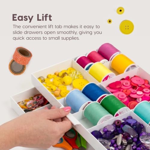 IRIS USA 2-Tier Drawer Organizer |Made in USA| 22 Dividers (2-Pack) - White - Image 6