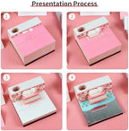 3D Calendar 2027, Desk Time Piece Calendar 2027,Tear-Away 3D Paper Art Notepad w LED Lights,Creative 3D Memo Artsy Pad Calendars, DIY Paper Carving Gift (Cute cat) - Image 4