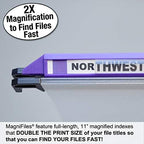 Ultimate Office MagniFile V-Bottom Hanging File Folders, Set of 10 Frost - Image 3
