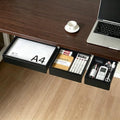 Under Desk Storage Drawer Organizer,3 Pack Self-Adhesive Slide Out Desk Drawers Under Table for Shelf,Office Supplies,Home,Large & Medium & Small,Black by Unknown