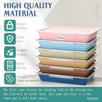 Tinlade 12 Pcs Classroom Paper Storage Bins with Lids, Morandi, 13x10in - Image 3
