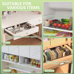 BLULEE 4-in-1 Expandable Drawer Organizer Set, Adjustable Clear Bins - Image 4