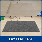 Office Chair Mat for Hardwood & Tile Floor, 30" x 48"Anti-Slip Desk Chair Mat, Easy Glide Floor Protector for Rolling Chairs, Floor Mat for Office Chair for Home Office (Dark Gery) - Image 2