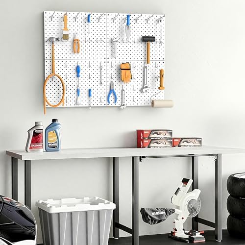 EVERHANGER Metal Pegboard Panels, Heavy Duty Pegboard Wall Organizer - Image 6