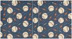 JIPONI 3 Ring Binder Baseballs Lightning Bolts 1 Inch Round Binders for Men Women Students, Cute File Organizer for Office Home School - Image 2