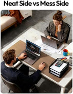 YSAGi Leather Desk Pad Protector, Office Desk Mat, Large Mouse Pad, Non-Slip PU Leather Desk Blotter, Laptop Desk Pad, Waterproof Desk Writing Pad for Office and Home (Shiny Bronze, 47.2" x 23.6") - Image 6