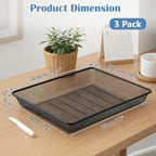 BTSKY 3 Pack Metal File Tray, Desk Organizer for Office Documents & Papers - Image 3