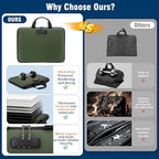 EXLIFBAG Fireproof Document Box with Lock, 13 Pocket Accordion File Folder - Image 6