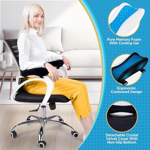 BEAUTRIP Ergonomic Armrest Pads- Office Chair Arm Rest Cover Pillow - Elbow Support Cushion for Computer, Gaming and Desk Chairs (Set of 2) - Image 2