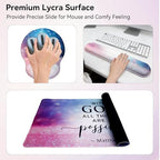 Desk Mat Set + Keyboard and Mouse Pad with Wrist Rest Support,4-in-1 Large Mousepad Computer Mats for Desktop Home & Office-with God - Image 4