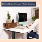 Large Cable Management Box, Wood Wire Organizer & Power Strip Cord Hider - Image 4
